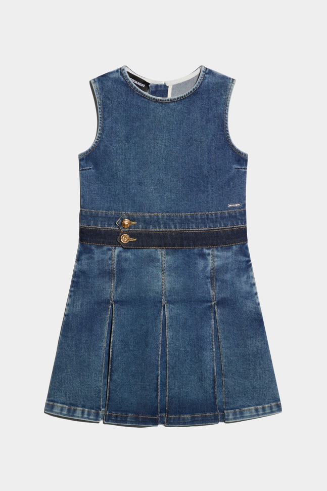 dsquared2_blue_kids_dress.jpg Dsquared2-BLUE Kids Dress - Image 1