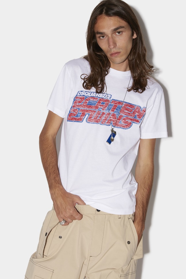 dsquared2_iconic_2caten_2twins_cool_t_shirt.jpg Dsquared2 Iconic 2Caten 2Twins Cool T-Shirt - Image 1