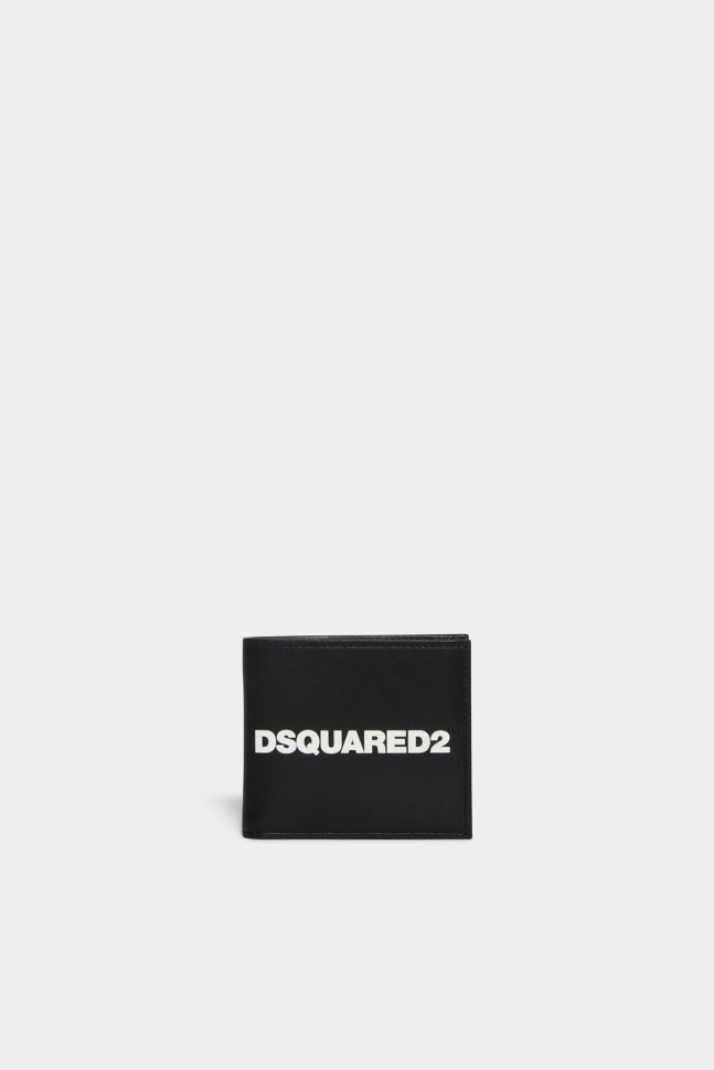 dsquared2_iconic_70s_wallet_black_d2.jpg Dsquared2 Iconic 70's Wallet BLACK D2 - Image 1