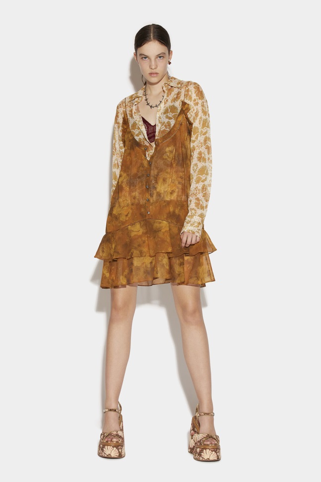 dsquared2_iconic_ajour_midi_dress.jpg Dsquared2 Iconic Ajour Midi Dress - Image 1