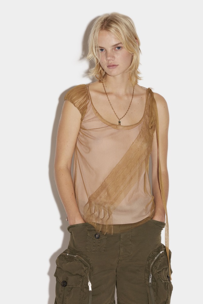 dsquared2_iconic_asymmetrical_bow_top.jpg Dsquared2 Iconic Asymmetrical Bow Top - Image 1