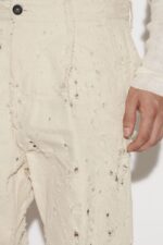 Dsquared2 Iconic Aviator Trousers D2 IVORY - Image 3