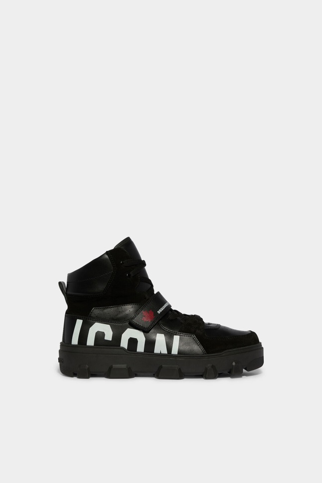 dsquared2_iconic_basket_sneakers_black_ds2.jpg Dsquared2 Iconic Basket Sneakers BLACK DS2 - Image 1