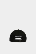 Dsquared2 Iconic Be Icon Baseball Cap BLACK - Image 2