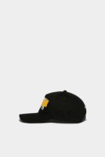 Dsquared2 Iconic Be Icon Baseball Cap BLACK - Image 3