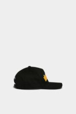 Dsquared2 Iconic Be Icon Baseball Cap BLACK - Image 4