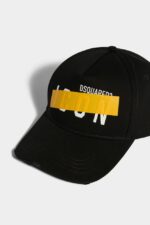 Dsquared2 Iconic Be Icon Baseball Cap BLACK - Image 5
