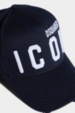 Dsquared2 Iconic Be Icon Baseball Cap GREEN/PURPLE D2 GREEN - Image 5
