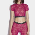 Dsquared2 Iconic Be Icon Bike Short BLACK/CYCLAMEN
