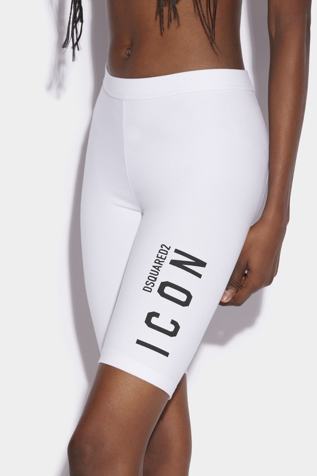 dsquared2_iconic_be_icon_bike_short_black_white.jpg Dsquared2 Iconic Be Icon Bike Short BLACK/WHITE - Image 1