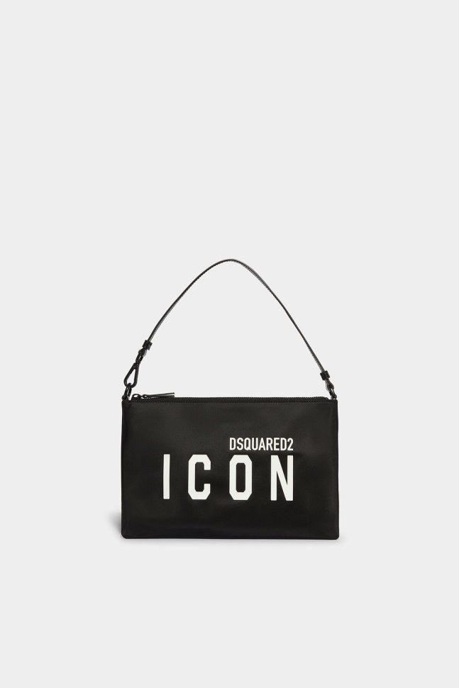 dsquared2_iconic_be_icon_pouch.jpg Dsquared2 Iconic Be Icon Pouch - Image 1