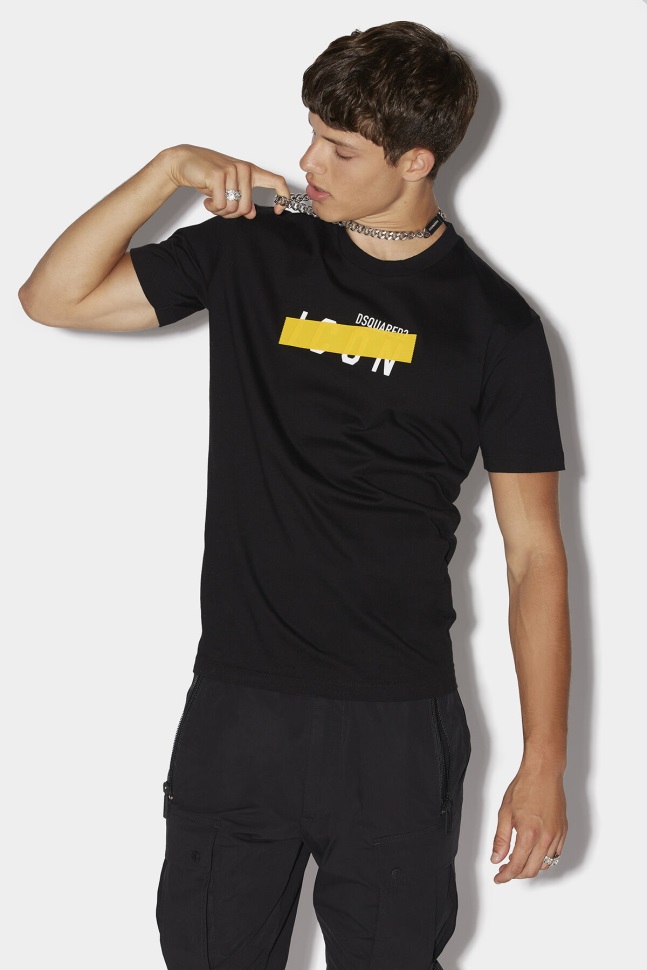 dsquared2_iconic_be_icon_t_shirt.jpg Dsquared2 Iconic Be Icon T-Shirt - Image 1