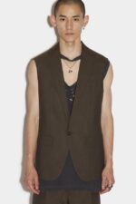 Dsquared2 Iconic Berlin Long Vest ANTRACITE - Image 3