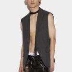 Dsquared2 Iconic Berlin Long Vest ANTRACITE/BROWN