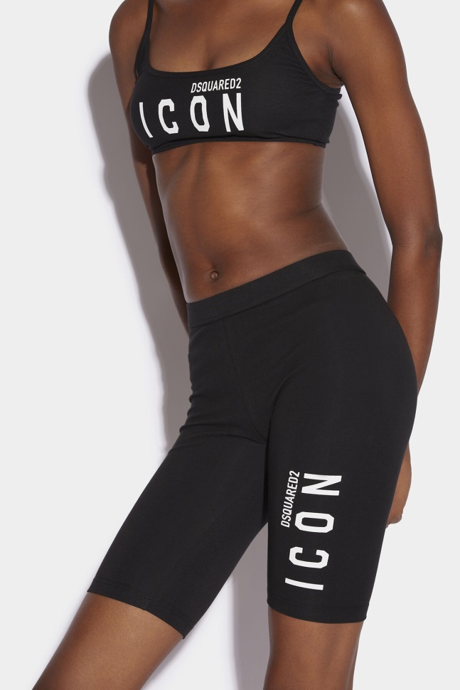 dsquared2_iconic_black_be_icon_bike_short_d2.jpg Dsquared2 Iconic BLACK Be Icon Bike Short D2 - Image 1