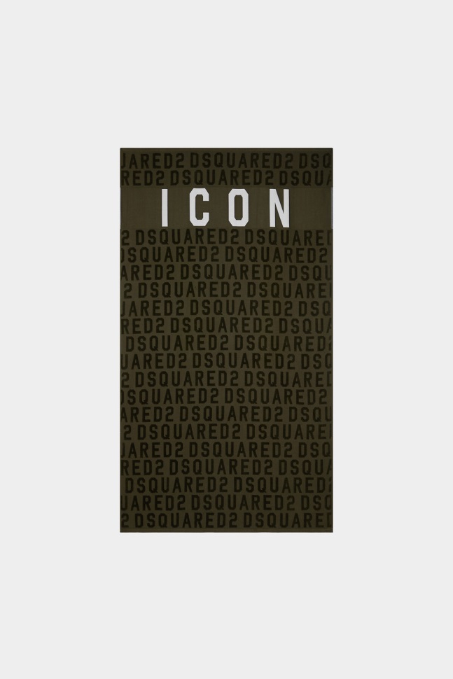 dsquared2_iconic_black_be_icon_towel.jpg Dsquared2 Iconic BLACK Be Icon Towel - Image 1