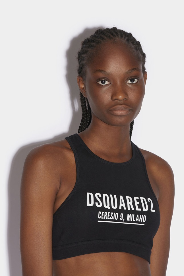 dsquared2_iconic_black_ceresio_9_sport_bra.jpg Dsquared2 Iconic BLACK Ceresio 9 Sport Bra - Image 1