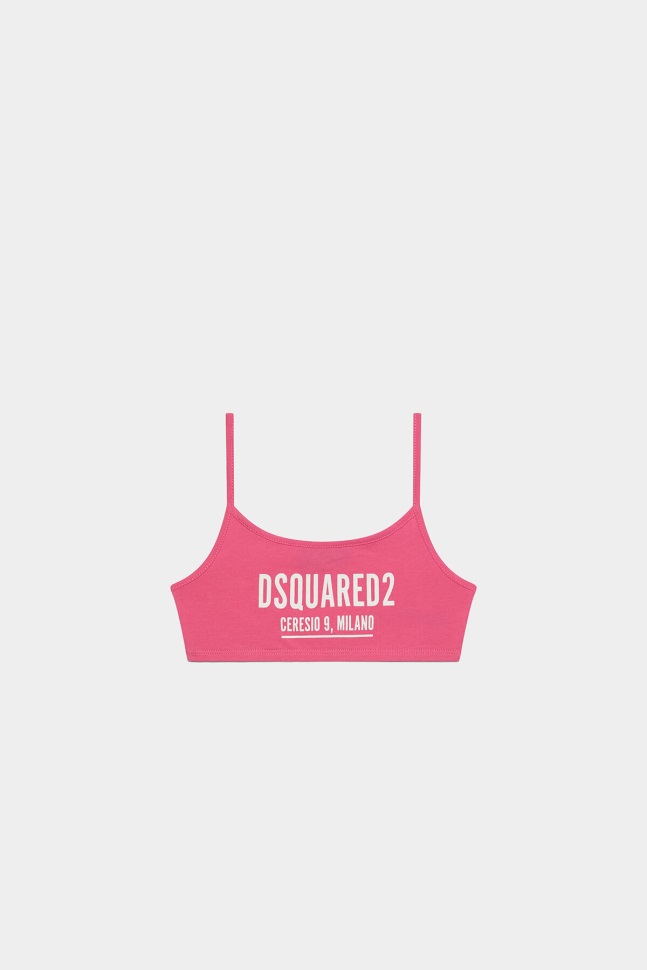 dsquared2_iconic_black_d2_kids_sports_bra.jpg Dsquared2 Iconic BLACK D2 Kids Sports Bra - Image 1