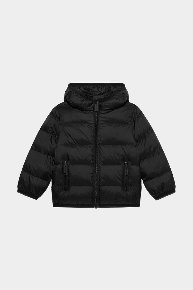 dsquared2_iconic_black_d2kids_jacket.jpg Dsquared2 Iconic BLACK D2Kids Jacket - Image 1