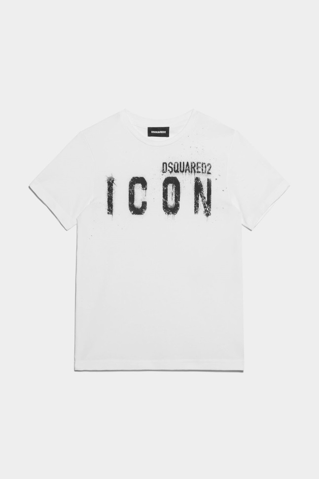 dsquared2_iconic_black_d2kids_t_shirt.jpg Dsquared2 Iconic BLACK D2Kids T-Shirt - Image 1