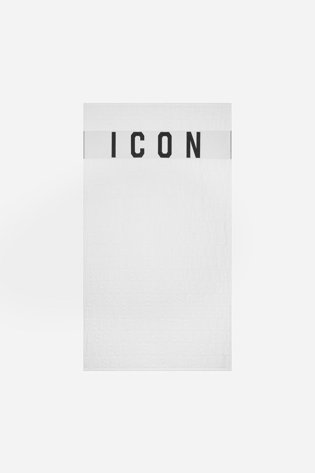 dsquared2_iconic_black_fantasy_be_icon_towel_d2.jpg Dsquared2 Iconic BLACK/FANTASY Be Icon Towel D2 - Image 1