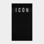 Dsquared2 Iconic BLACK/FANTASY Be Icon Towel D2 BLACK
