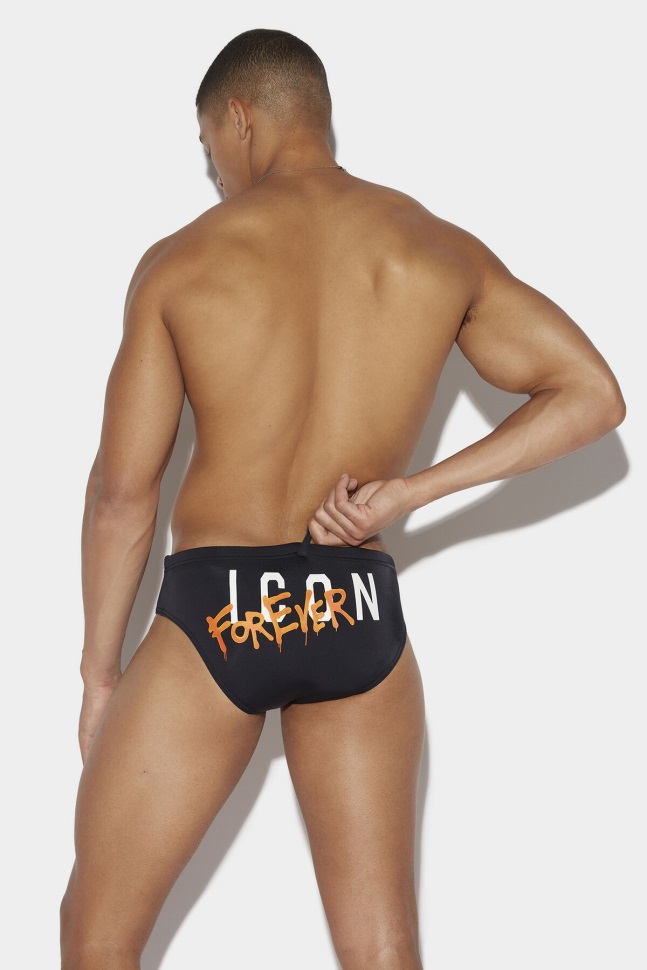 dsquared2_iconic_black_fantasy_icon_forever_swim_brief.jpg Dsquared2 Iconic BLACK/FANTASY Icon Forever Swim Brief - Image 1
