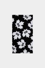Dsquared2 Iconic BLACK/FANTASY Leaf Towel D2 BLACK