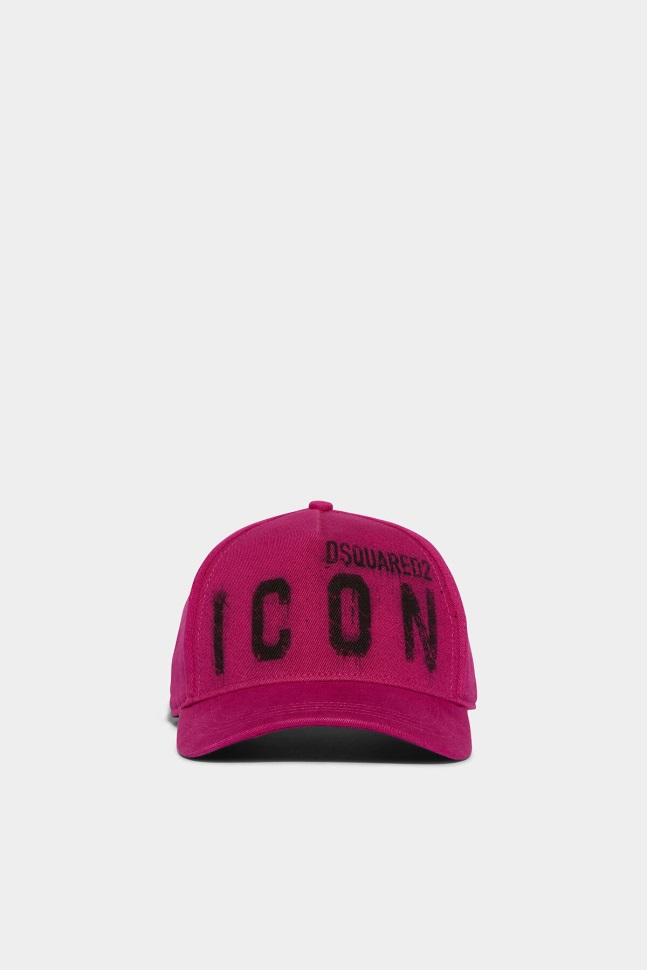 dsquared2_iconic_black_icon_spray_baseball_cap.jpg Dsquared2 Iconic BLACK Icon Spray Baseball Cap - Image 1