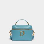 Dsquared2 Iconic BLACK/LIGHT BLUE D2 Statement Crossbody Bag