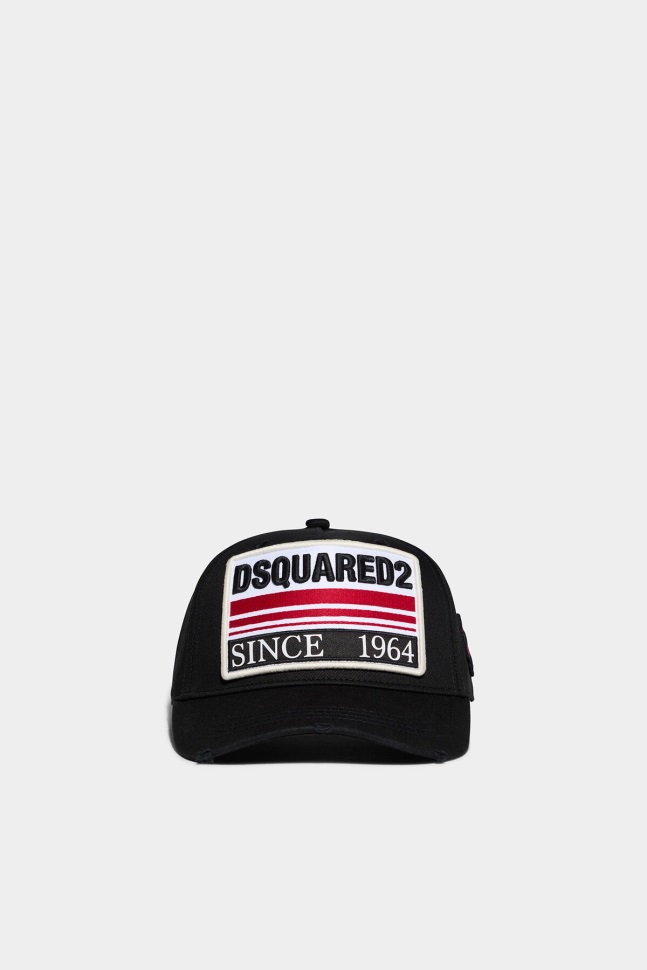 dsquared2_iconic_black_navy_d2_baseball_cap.jpg Dsquared2 Iconic BLACK/NAVY D2 Baseball Cap - Image 1