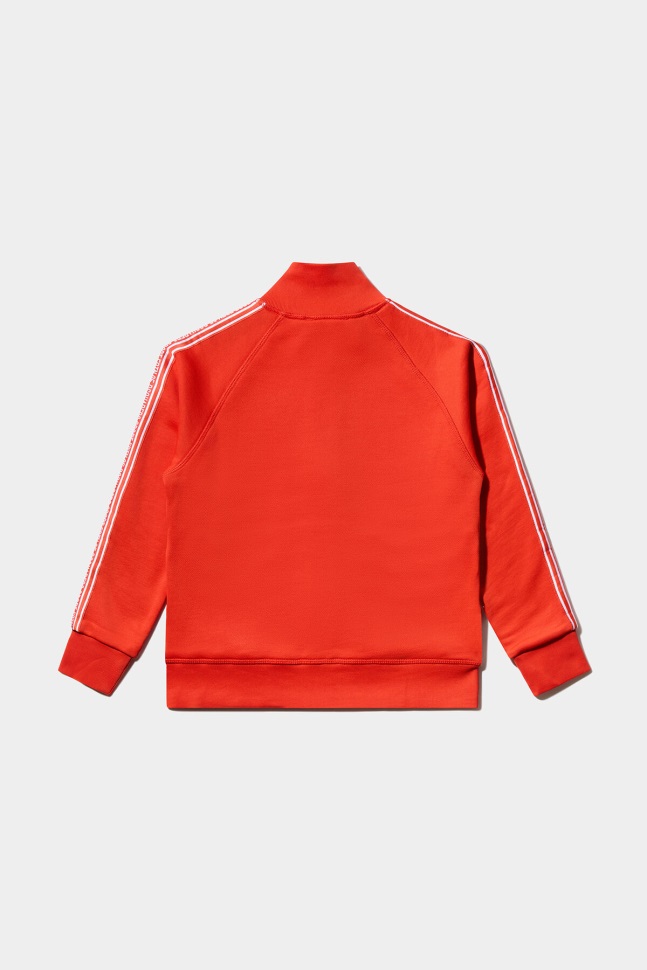 Dsquared2 Iconic BLACK/ORANGE D2Kids Sport Edtn.05 Zipped Sweater - Image 2