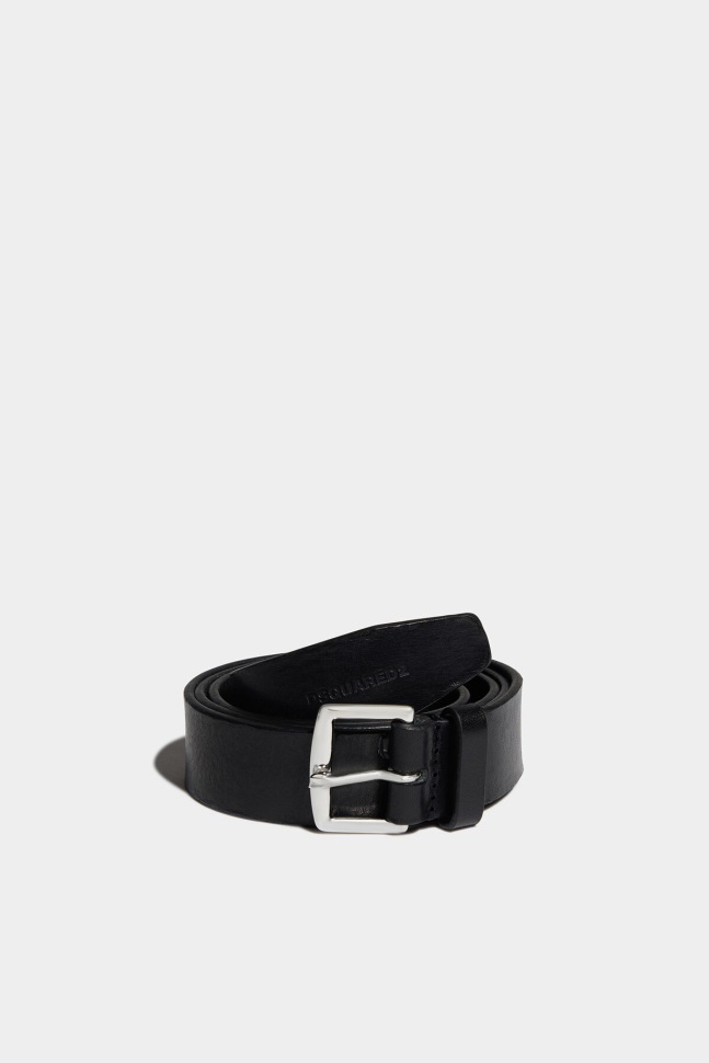 dsquared2_iconic_black_simple_man_belt.jpg Dsquared2 Iconic BLACK Simple Man Belt - Image 1