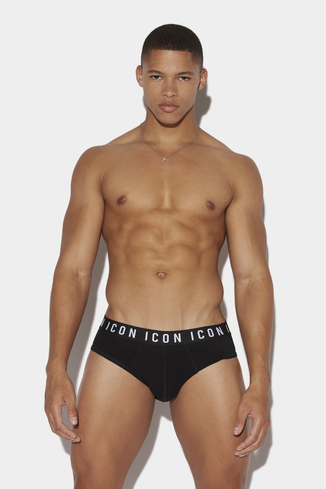dsquared2_iconic_black_white_be_icon_brief.jpg Dsquared2 Iconic BLACK/WHITE Be Icon Brief - Image 1
