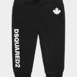 Dsquared2 Iconic BLACK/WHITE DS2 Kids Sweatpants
