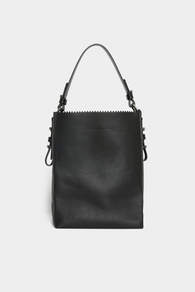 dsquared2_iconic_bread_bag_black.jpg Dsquared2 Iconic Bread Bag BLACK - Image 1