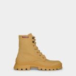 Dsquared2 Iconic BROWN/IVORY Tank Combat Boots D2