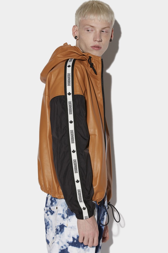 dsquared2_iconic_camel_sport_tape_jacket.jpg Dsquared2 Iconic CAMEL Sport Tape Jacket - Image 1