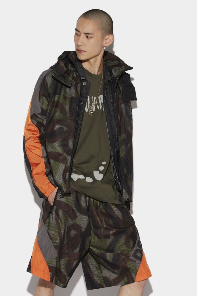 dsquared2_iconic_camo_mesh_jacket.jpg Dsquared2 Iconic Camo Mesh Jacket - Image 1