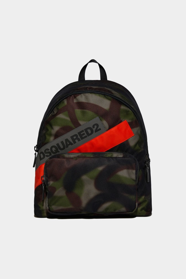 dsquared2_iconic_camo_spray_backpack.jpg Dsquared2 Iconic Camo Spray Backpack - Image 1