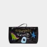 Dsquared2 Iconic Canadian Heritage Tag Bag BLACK D2 BLACK