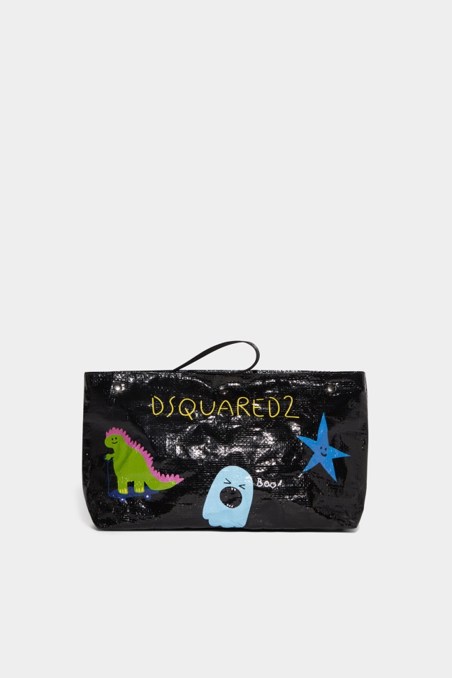 Dsquared2 Iconic Canadian Heritage Tag Bag BLACK D2 BLACK - Image 1