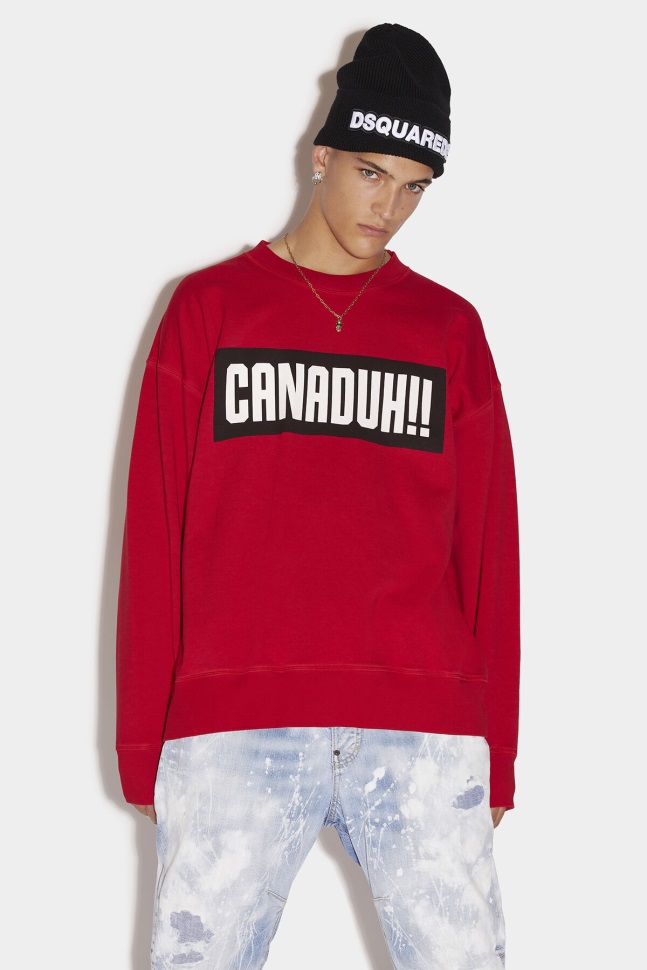 dsquared2_iconic_canaduh_slouch_sweater.jpg Dsquared2 Iconic Canaduh Slouch Sweater - Image 1