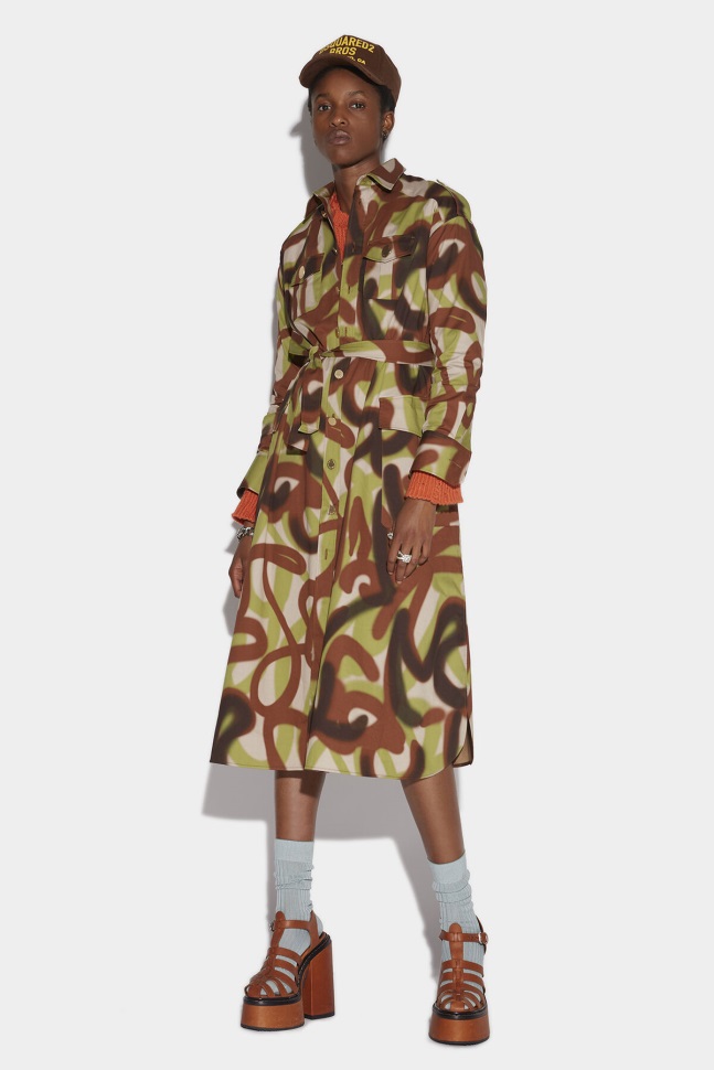 dsquared2_iconic_cargo_maxi_dress.jpg Dsquared2 Iconic Cargo Maxi Dress - Image 1