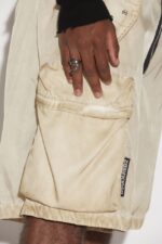 Dsquared2 Iconic Cargo Shorts BEIGE/NAVY BLUE - Image 5