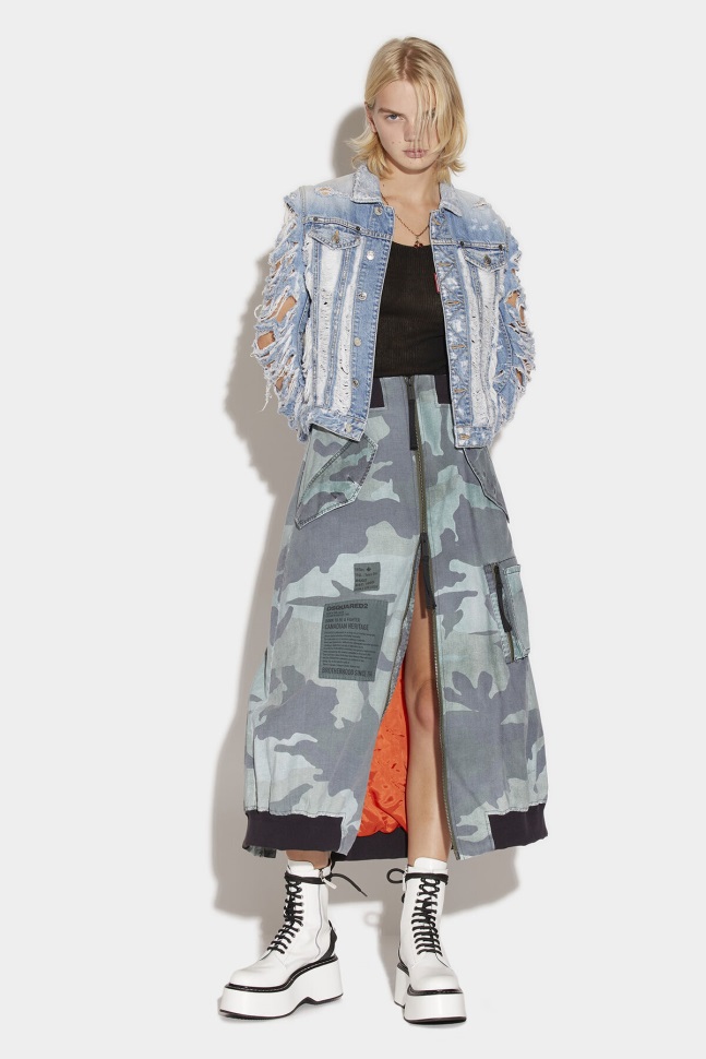 dsquared2_iconic_cargo_skirt.jpg Dsquared2 Iconic Cargo Skirt - Image 1