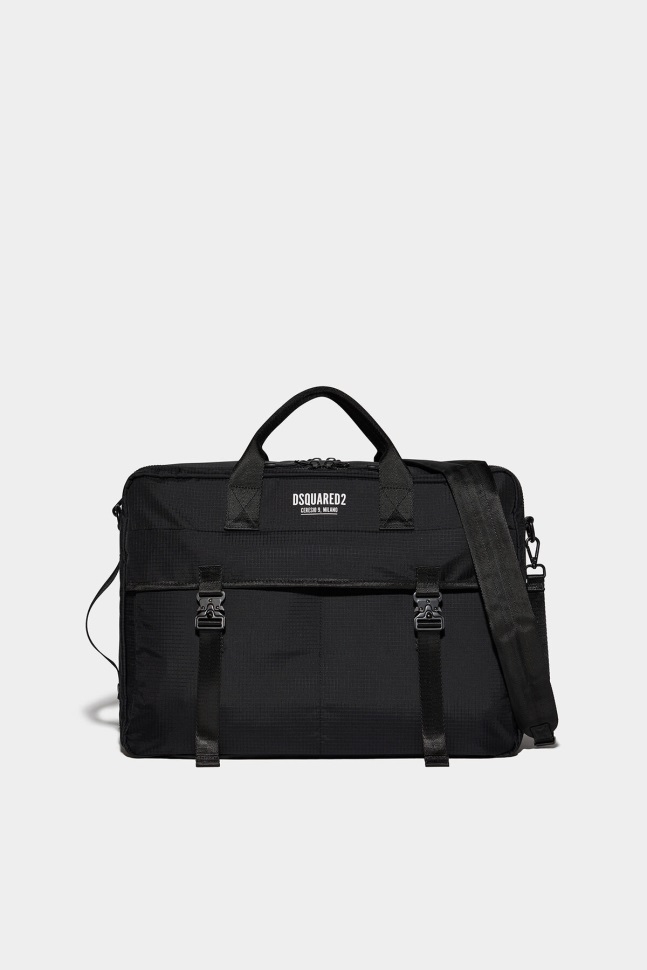 dsquared2_iconic_ceresio_9_3_way_briefcase.jpg Dsquared2 Iconic Ceresio 9 3-Way Briefcase - Image 1