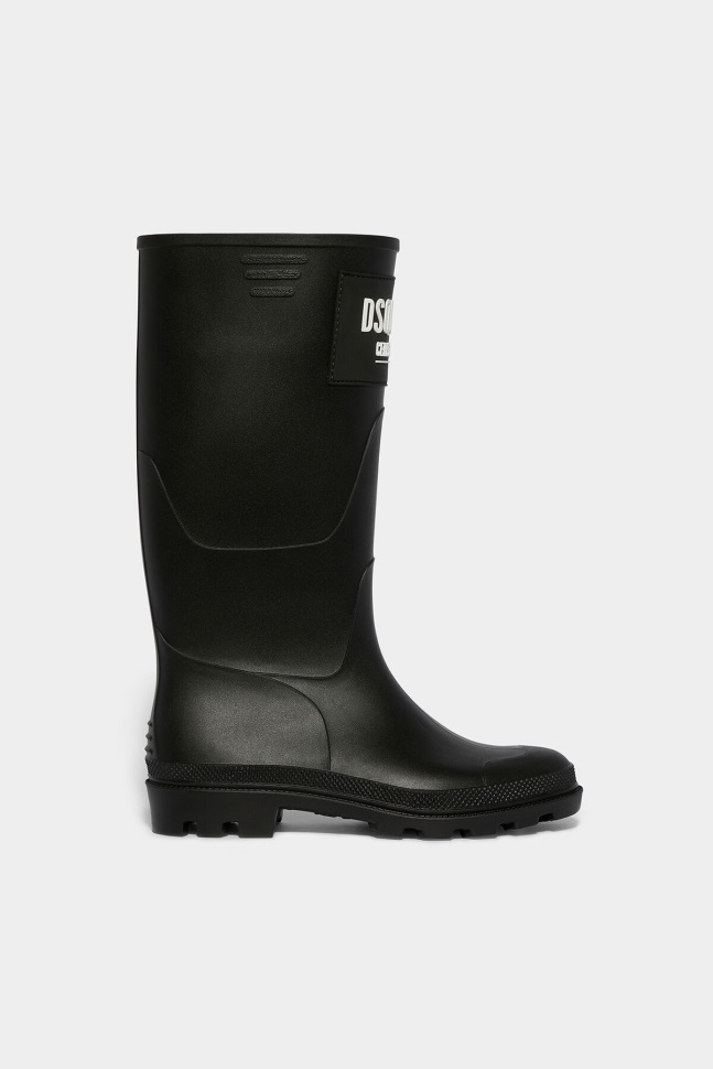 dsquared2_iconic_ceresio_9_rain_boots_black_d2_black.jpg Dsquared2 Iconic Ceresio 9 Rain Boots BLACK D2 BLACK - Image 1