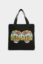 Dsquared2 Iconic Chinese NY Shopping Bag D2 BLACK - Image 2