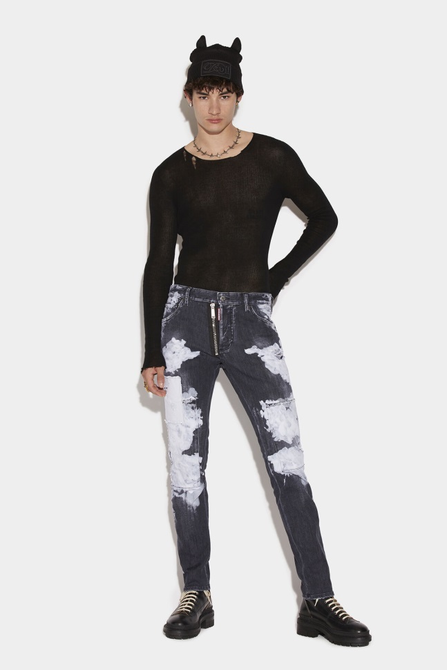 dsquared2_iconic_cloudy_black_wash_cool_guy_jeans.jpg Dsquared2 Iconic Cloudy Black Wash Cool Guy Jeans - Image 1